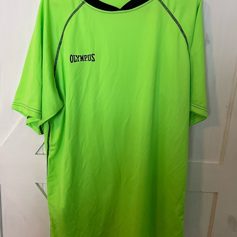 Olympus, 2x men’s short sleeve athletic shirt. Fitness, workout, rugby, sport
